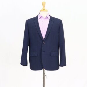 Indochino 44S Blue Blazer Sport Coat Jacket 2-Button Solid Y034